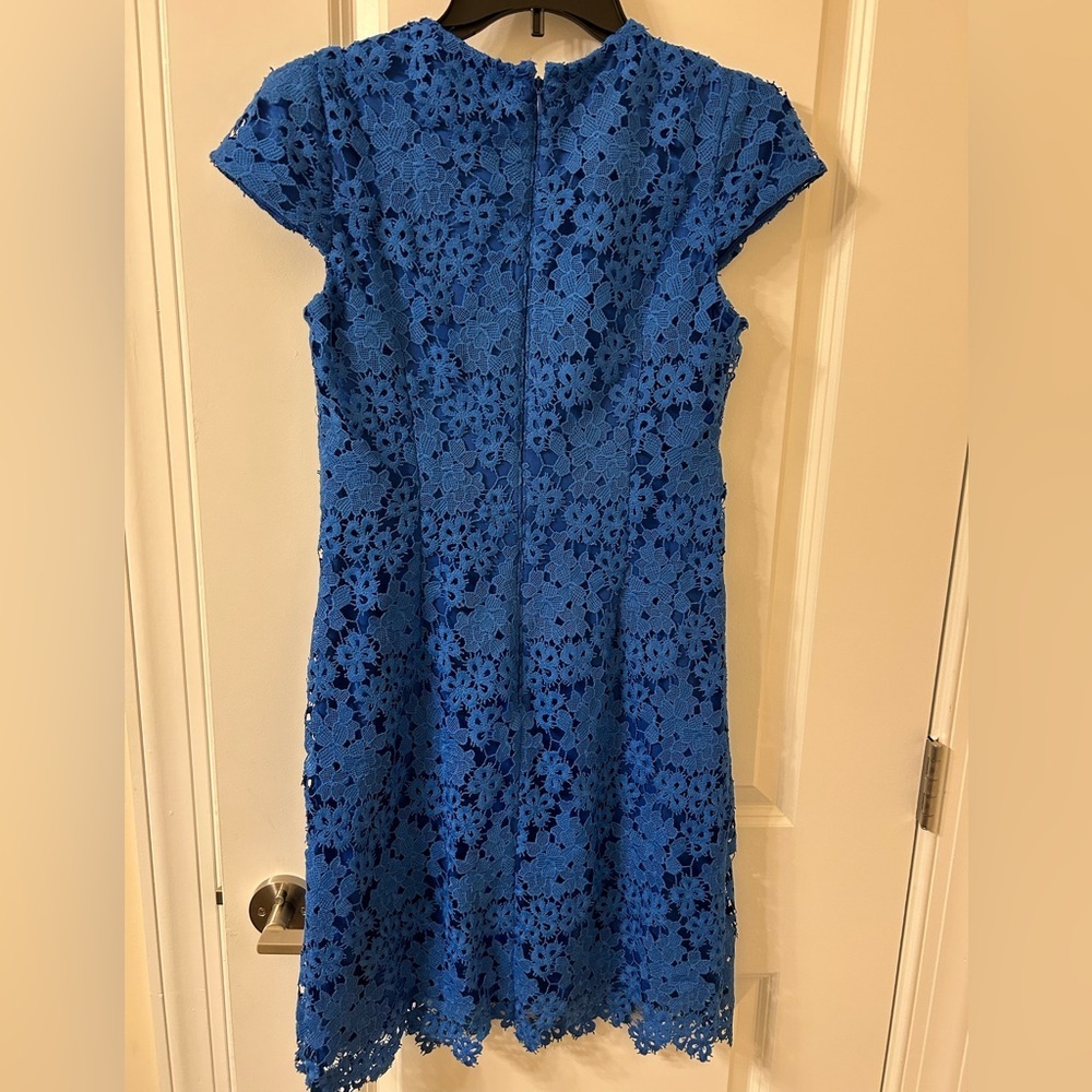 Karl Lagerfeld Royal Blue Floral Mini Dress - Picture 4 of 4
